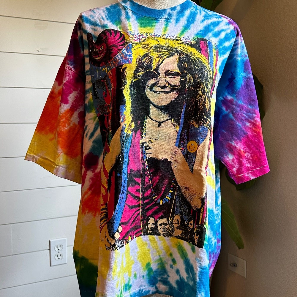 Janis Joplin - Big Brother and The Holding Company Tie Dye T-Shirt